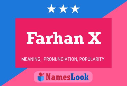 Farhan X Name Poster