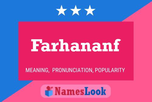 Farhananf Name Poster