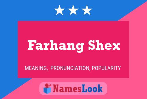 Farhang Shex Name Poster