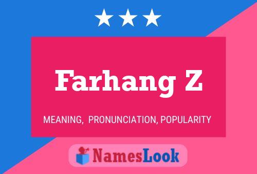 Farhang Z Name Poster