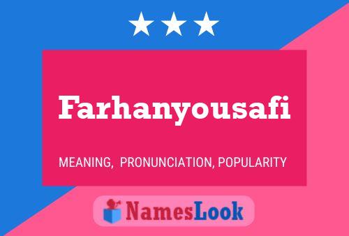 Farhanyousafi Name Poster