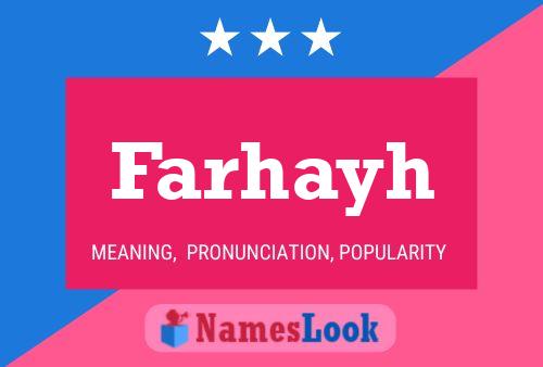 Farhayh Name Poster