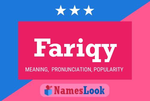 Fariqy Name Poster