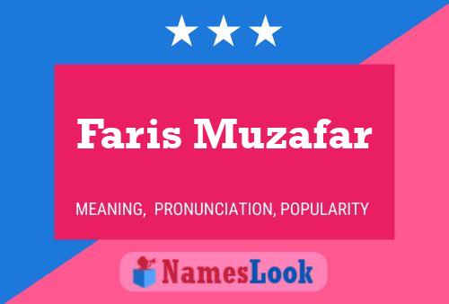 Faris Muzafar Name Poster