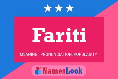 Fariti Name Poster