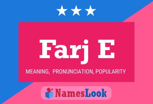 Farj E Name Poster