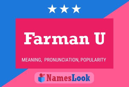 Farman U Name Poster