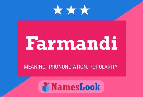 Farmandi Name Poster