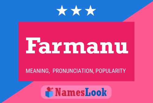 Farmanu Name Poster