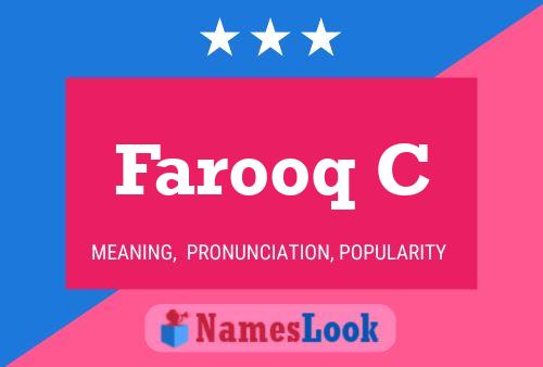 Farooq C Name Poster