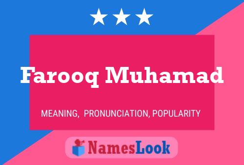 Farooq Muhamad Name Poster