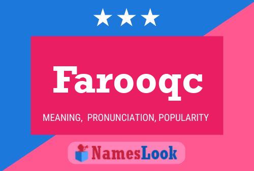 Farooqc Name Poster