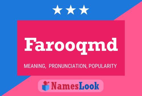 Farooqmd Name Poster