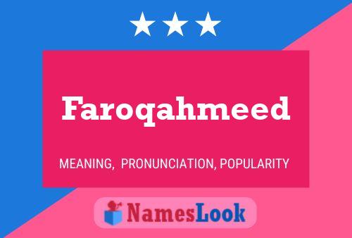 Faroqahmeed Name Poster