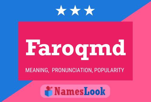 Faroqmd Name Poster