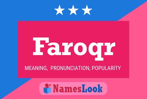 Faroqr Name Poster