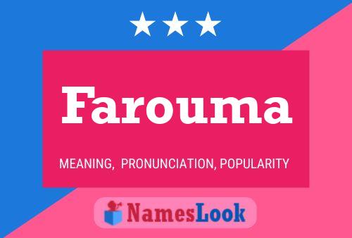 Farouma Name Poster