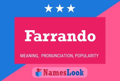 Farrando Name Poster