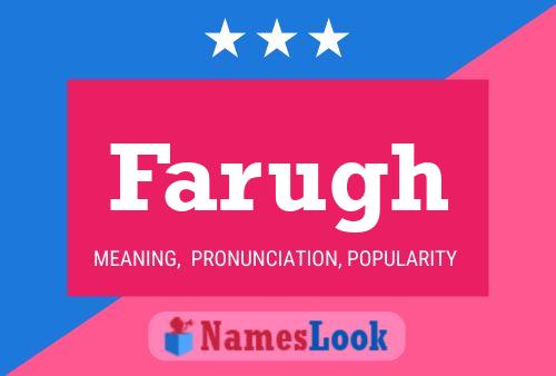 Farugh Name Poster