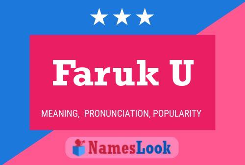 Faruk U Name Poster