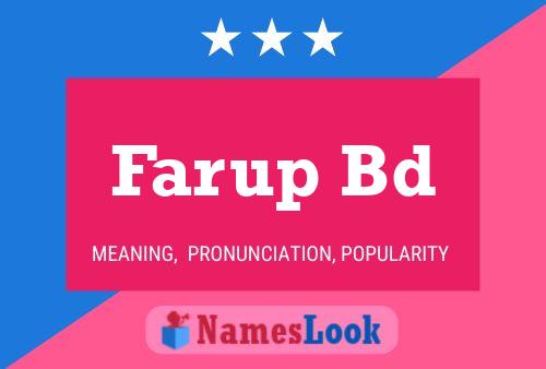 Farup Bd Name Poster