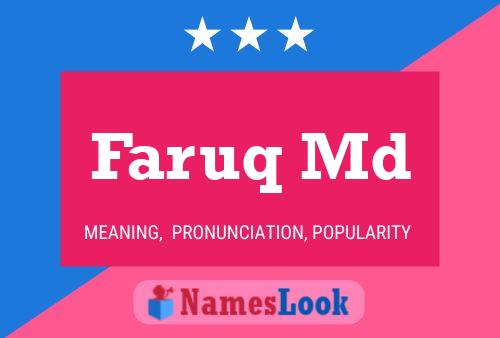 Faruq Md Name Poster