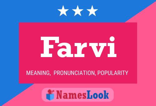 Farvi Name Poster