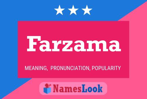 Farzama Name Poster