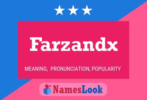 Farzandx Name Poster