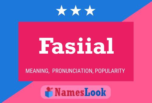 Fasiial Name Poster