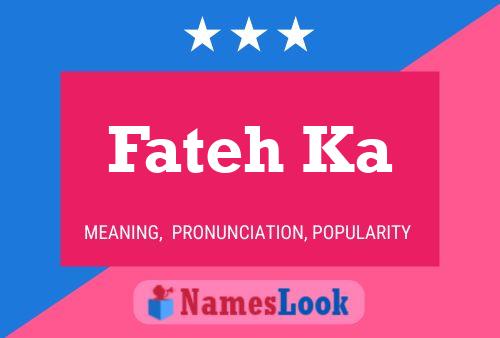 Fateh Ka Name Poster