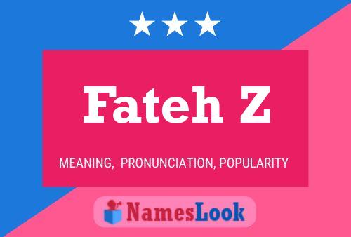 Fateh Z Name Poster