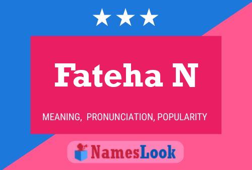 Fateha N Name Poster