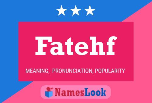 Fatehf Name Poster