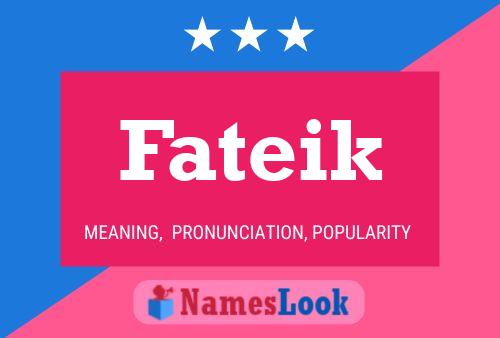 Fateik Name Poster