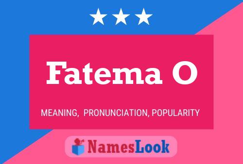 Fatema O Name Poster