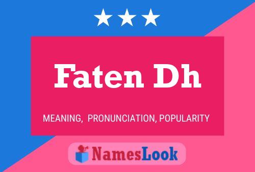 Faten Dh Name Poster