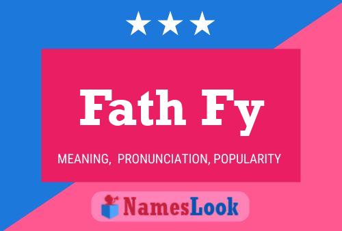 Fath Fy Name Poster