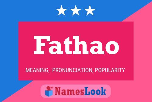 Fathao Name Poster