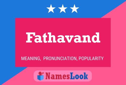 Fathavand Name Poster