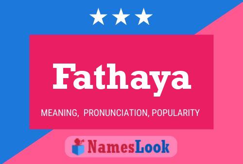 Fathaya Name Poster