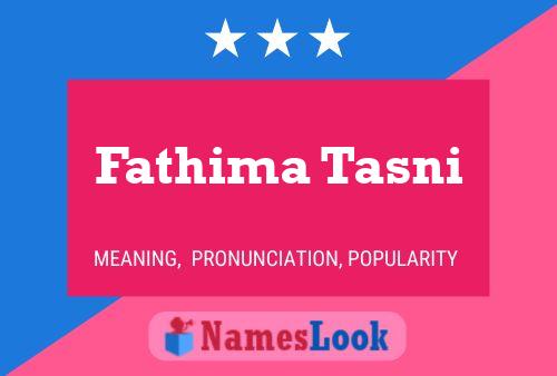 Fathima Tasni Name Poster