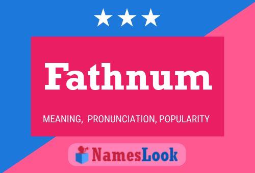 Fathnum Name Poster