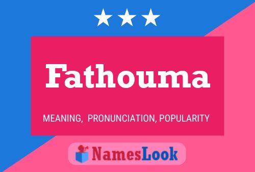 Fathouma Name Poster