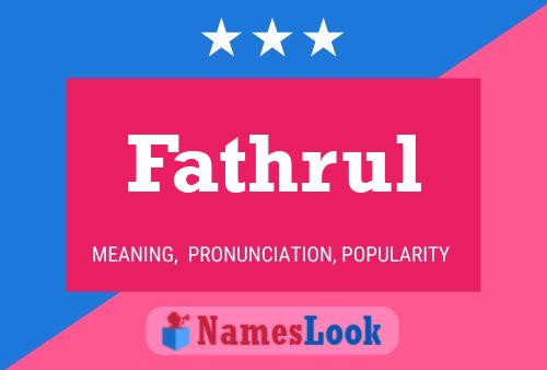 Fathrul Name Poster