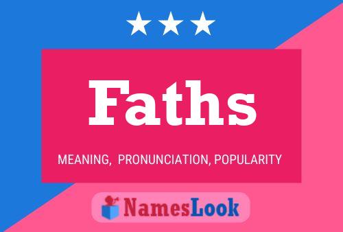 Faths Name Poster