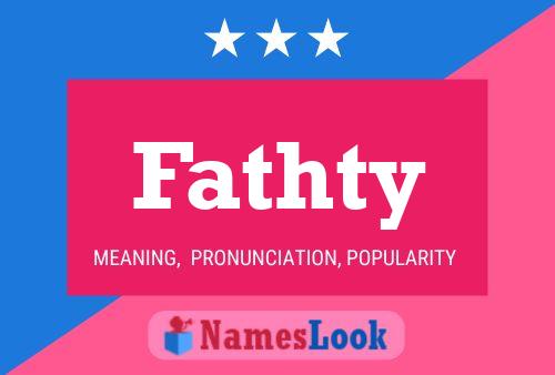 Fathty Name Poster