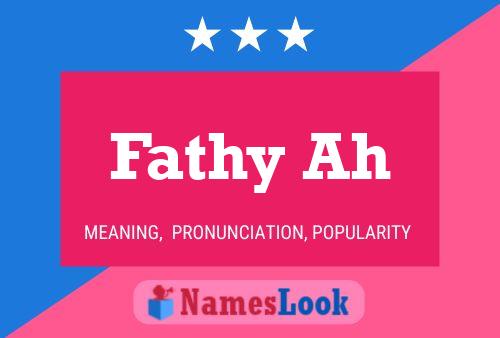 Fathy Ah Name Poster