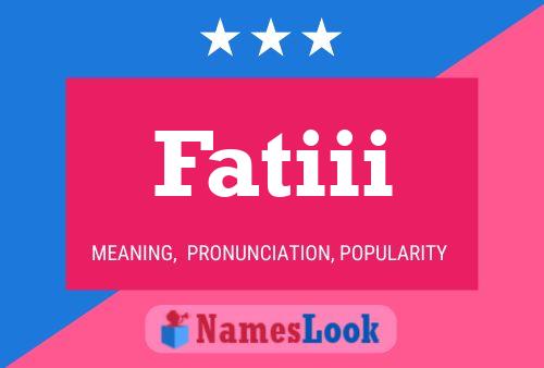 Fatiii Name Poster