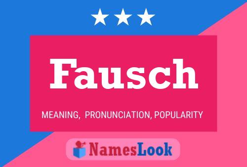 Fausch Name Poster